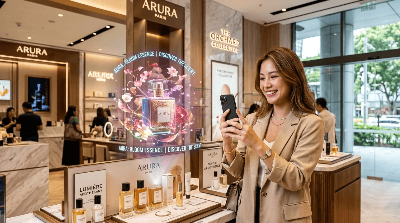 Immersive augmented reality event Singapore transforming the consumer fashion retail experience.