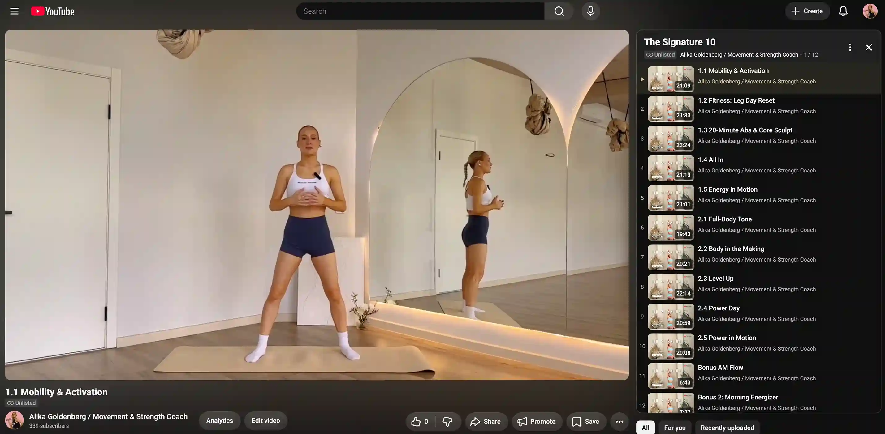 screen from youtube alika goldenberg