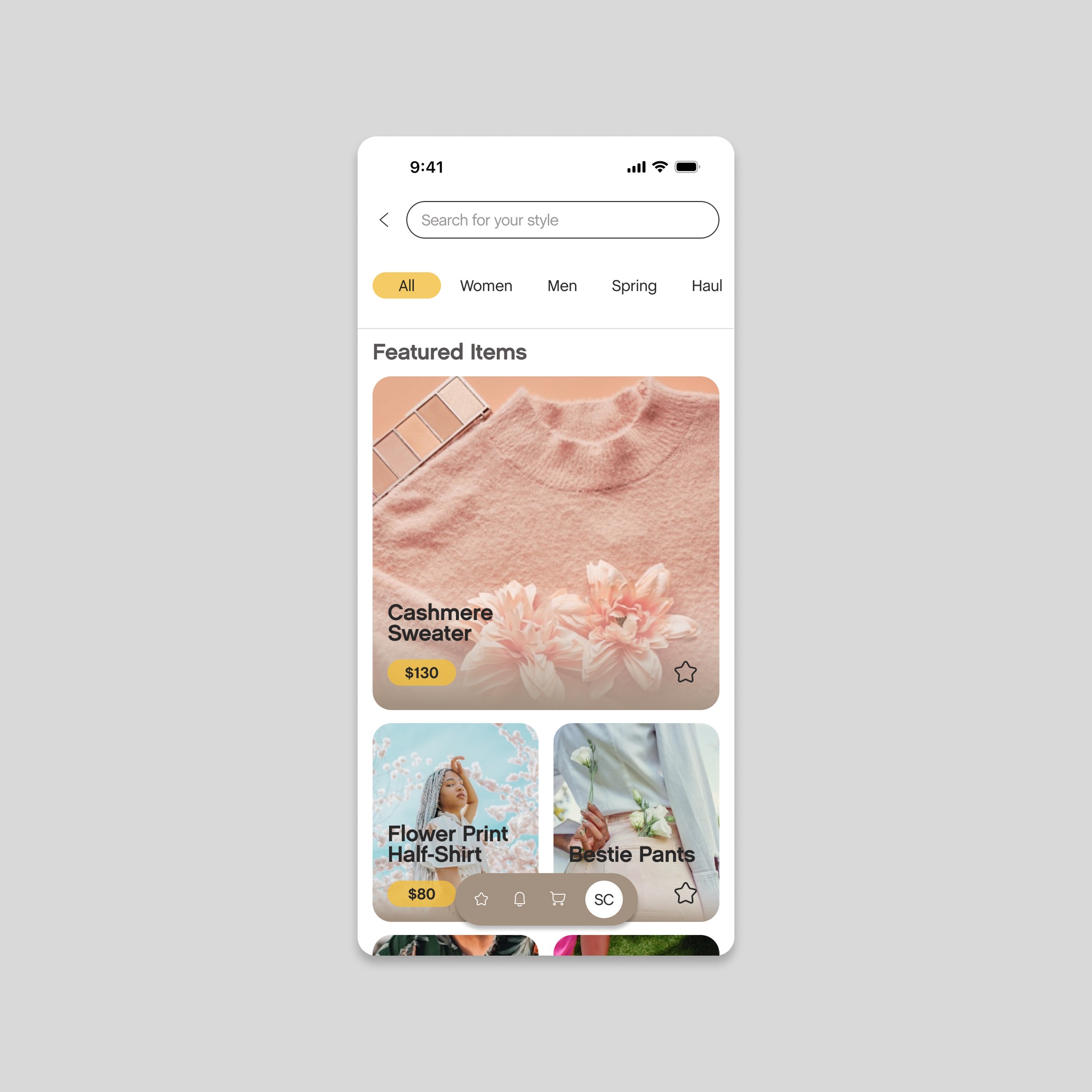 Splash page