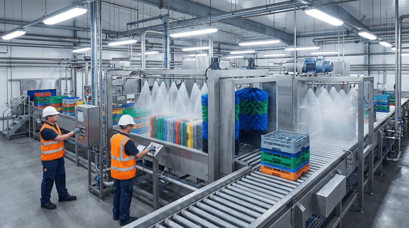 A desk with a laptop and an employee badge laying on top of it.