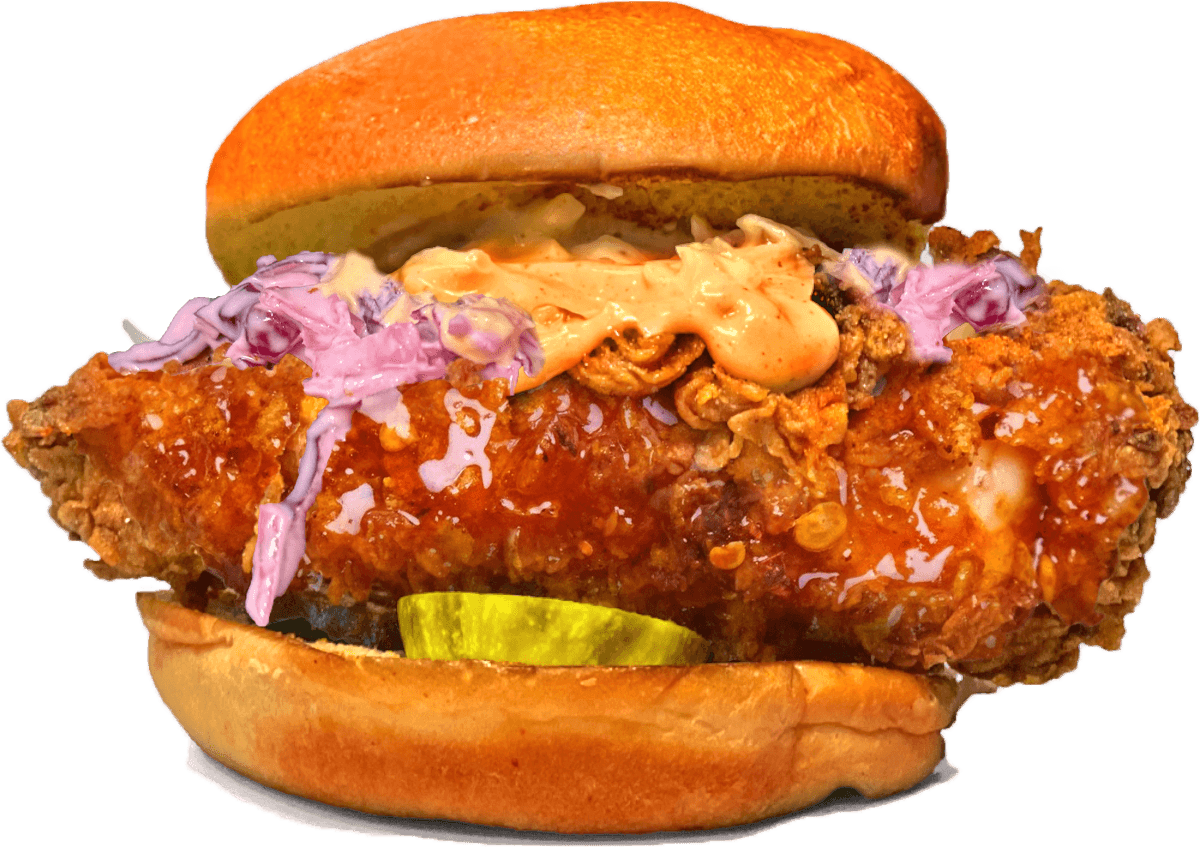 Stinger hot honey chicken slider
