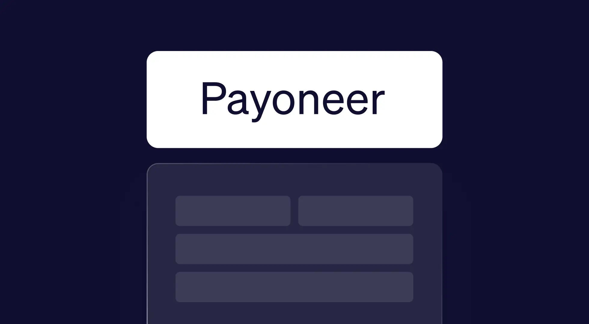 How to create a Payoneer account
