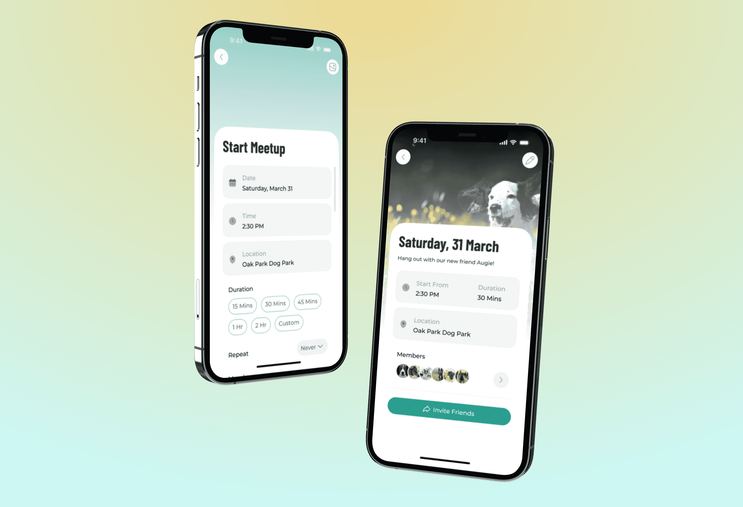 A mockup with 3 screens from jop portal app