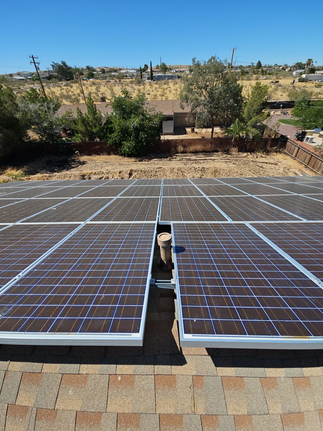 Rooftop solar array on a High Desert home in Barstow