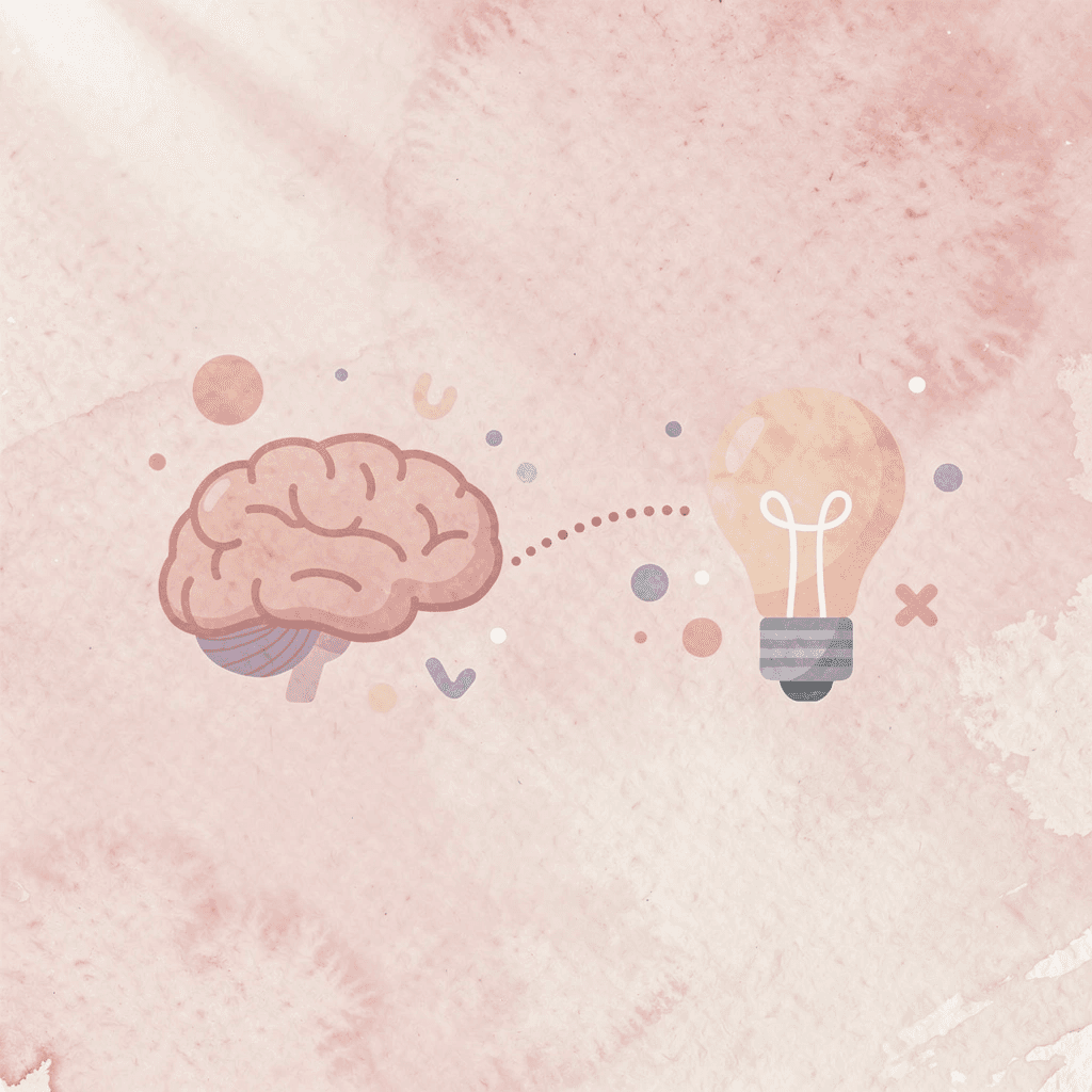 Eye connected to ear representing visual-auditory learning connection