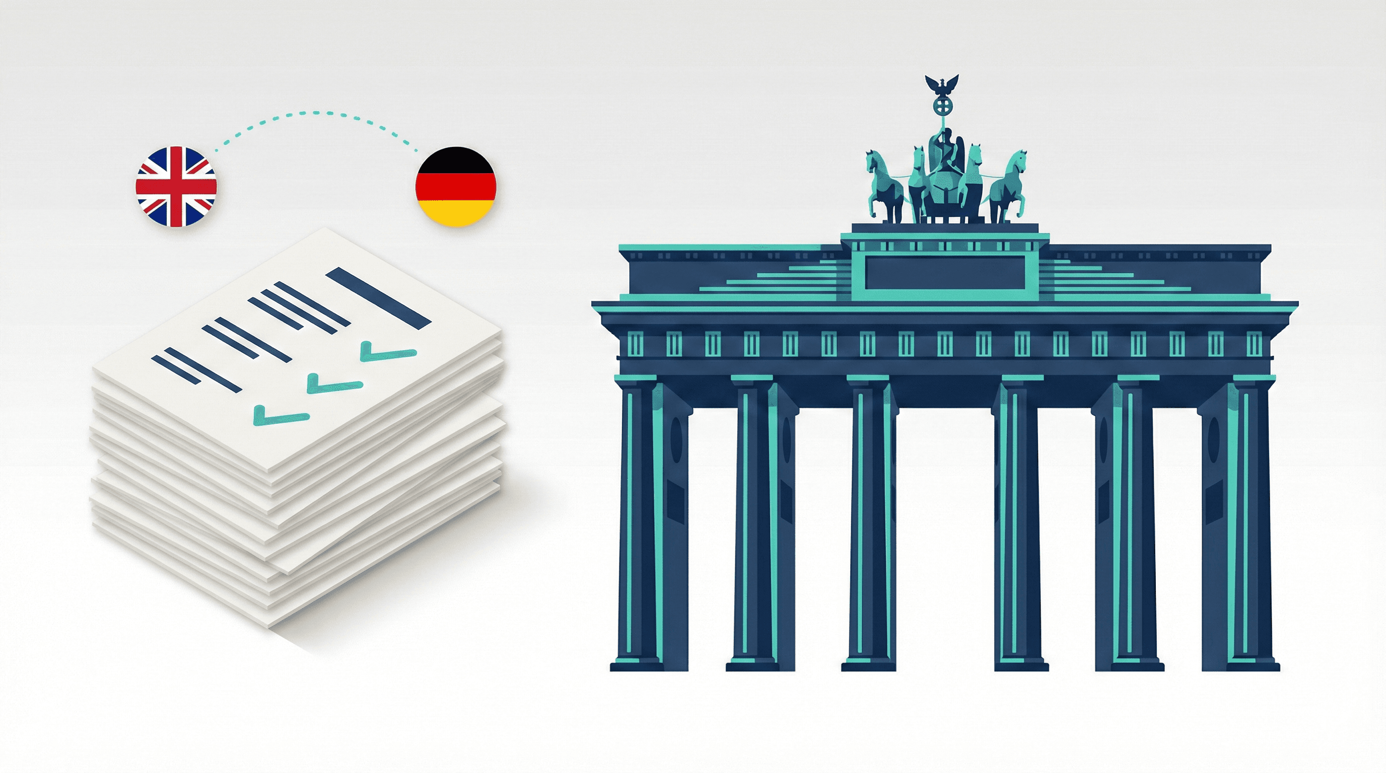 Germany visa application documents including passport, UK share code, and financial proof required for UK residents in 2026
