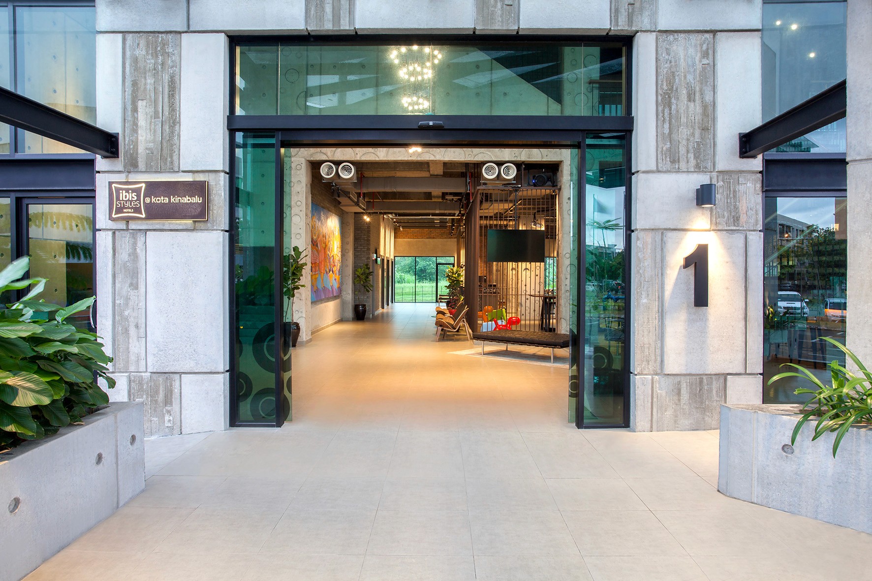 Interior view of Ibis Style Hotel project by Asima Architects