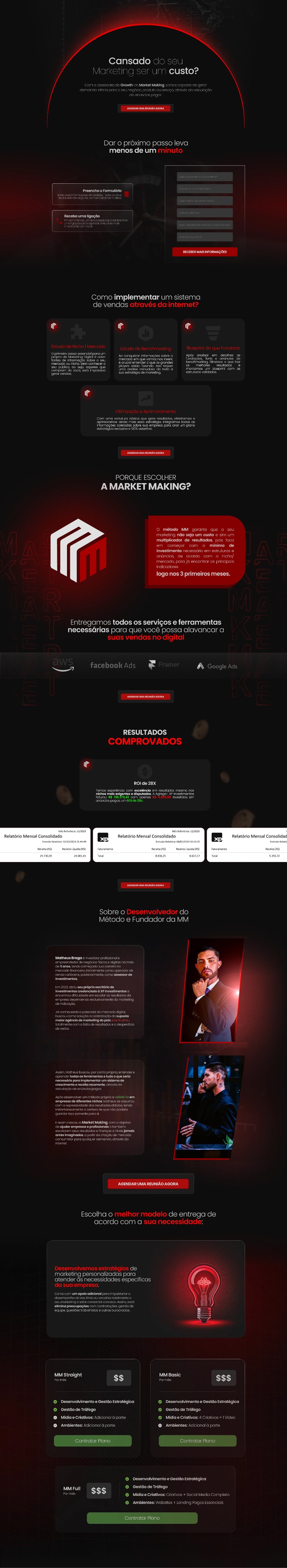 Site da empresa Impact Coalition Institute