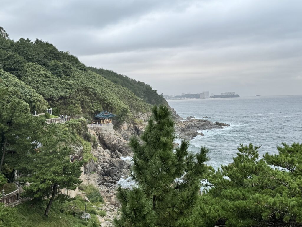 Hongnyeonam from a distance.