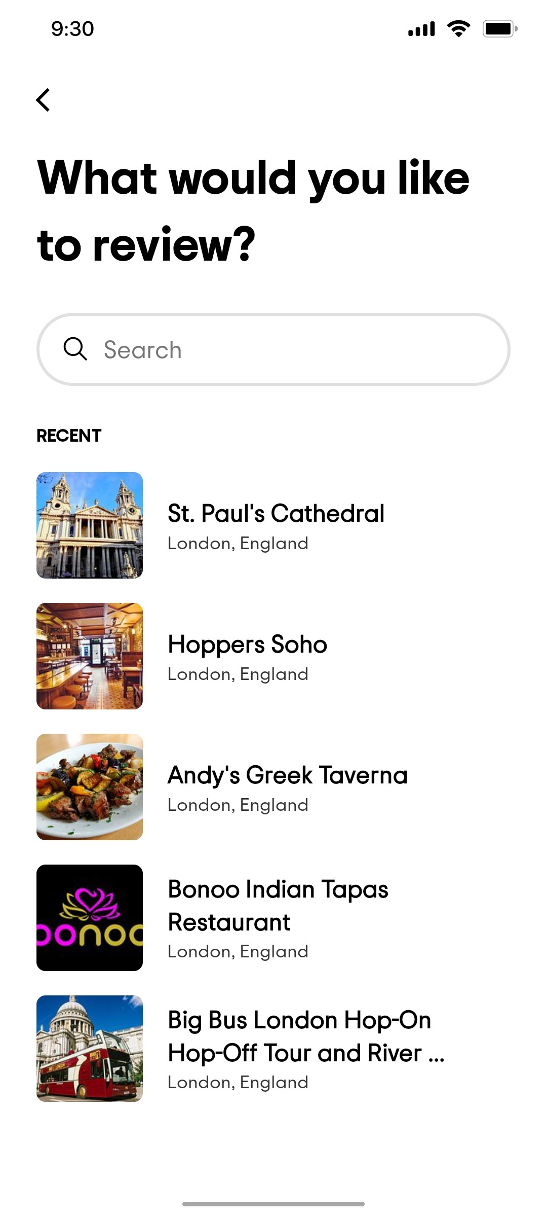 Tripadvisor Like To Review Page Screen