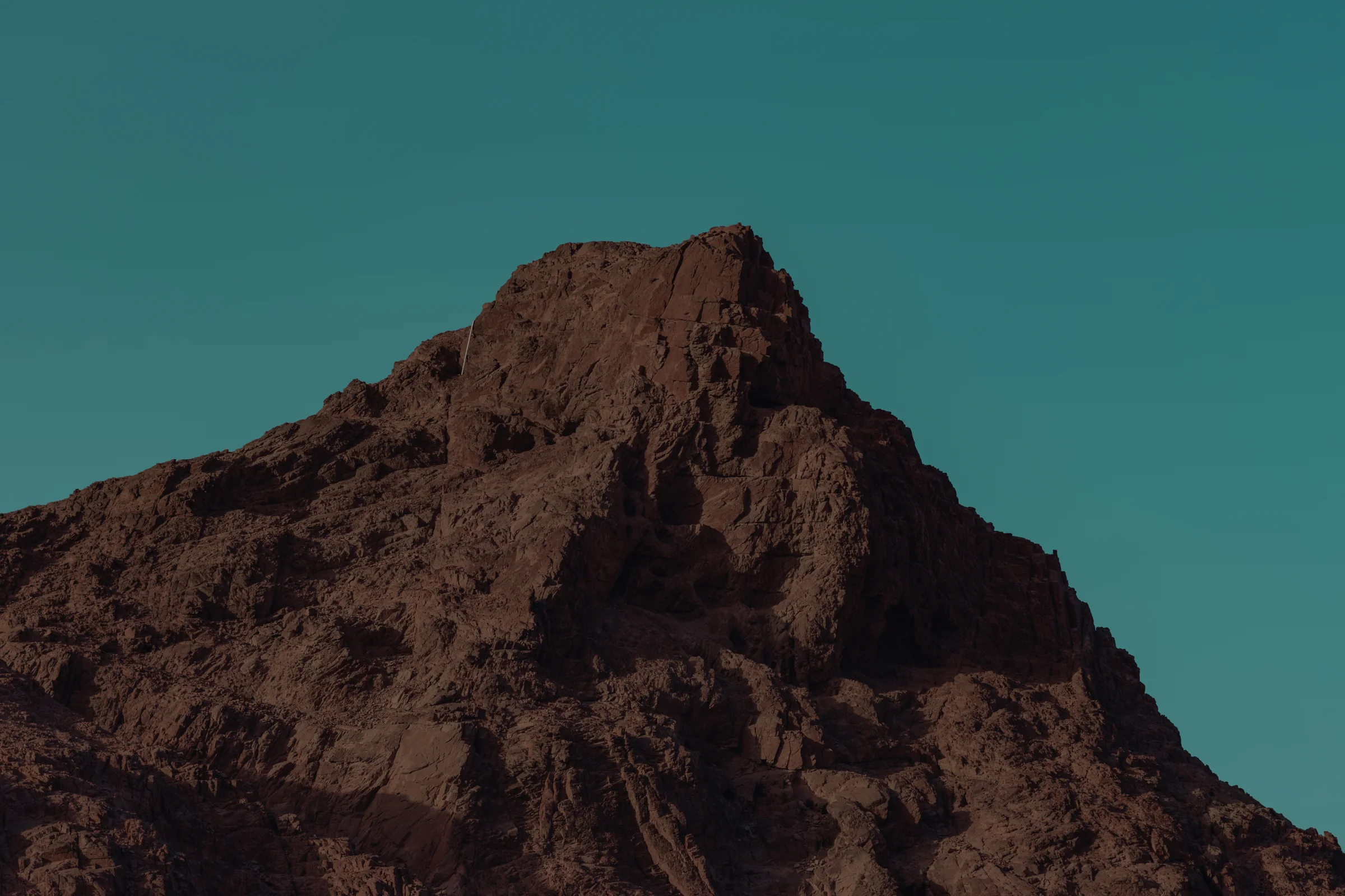 Sunlit Rock Face