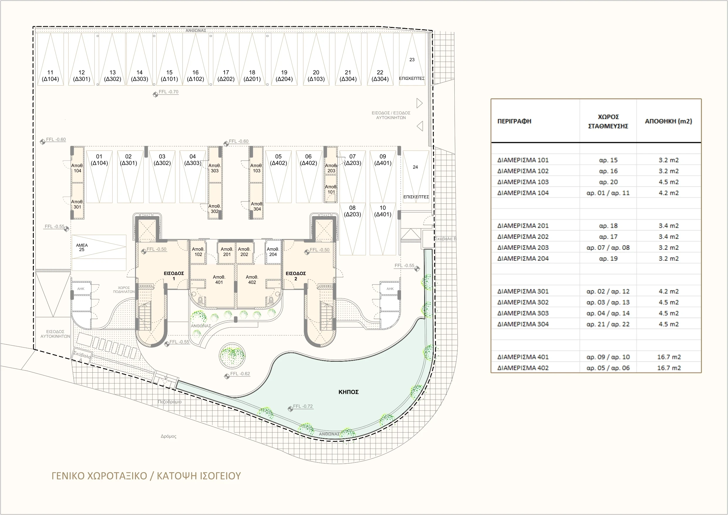 Lasithiou 19 — ground floor architectural plan