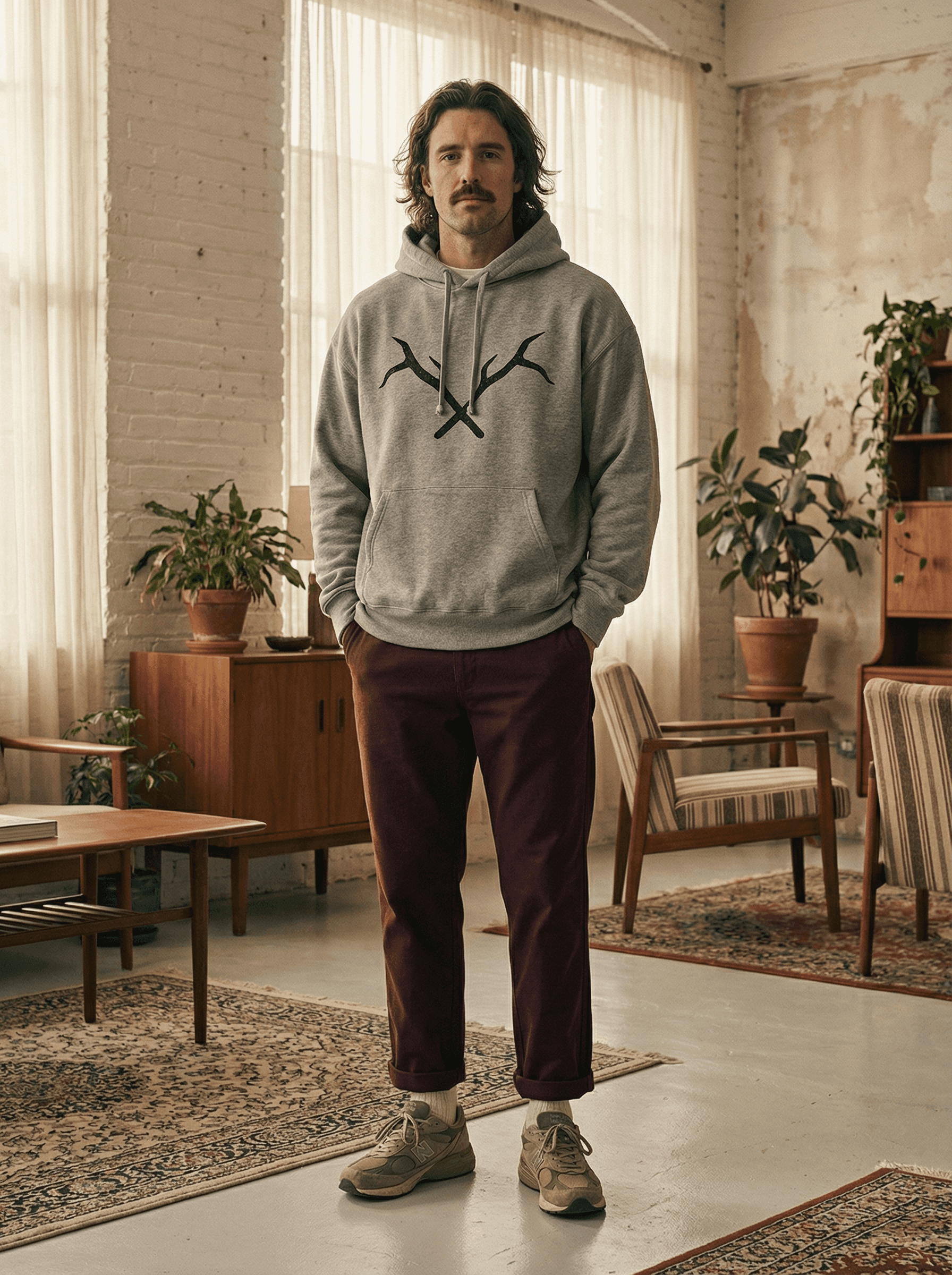 Streetside billboard with flyposters of the Batch.Works brand and illustrations