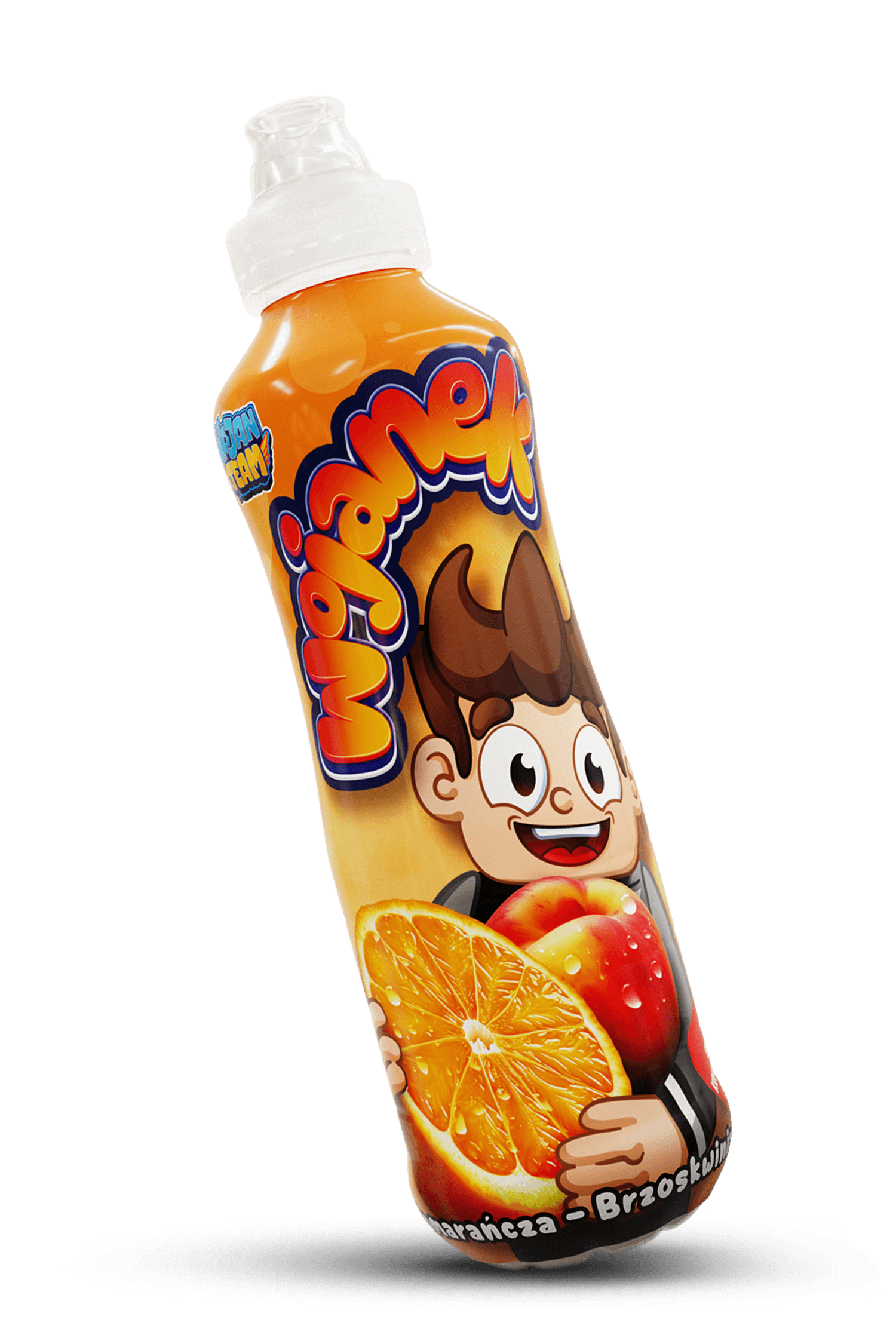 Wojanek – napój owocowy brzoskwinia i pomarańcza w butelce
