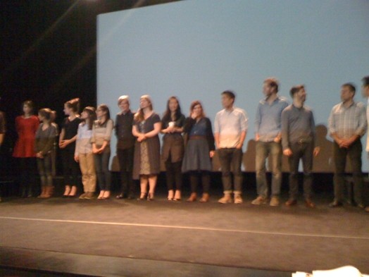 group photo of student on the stage