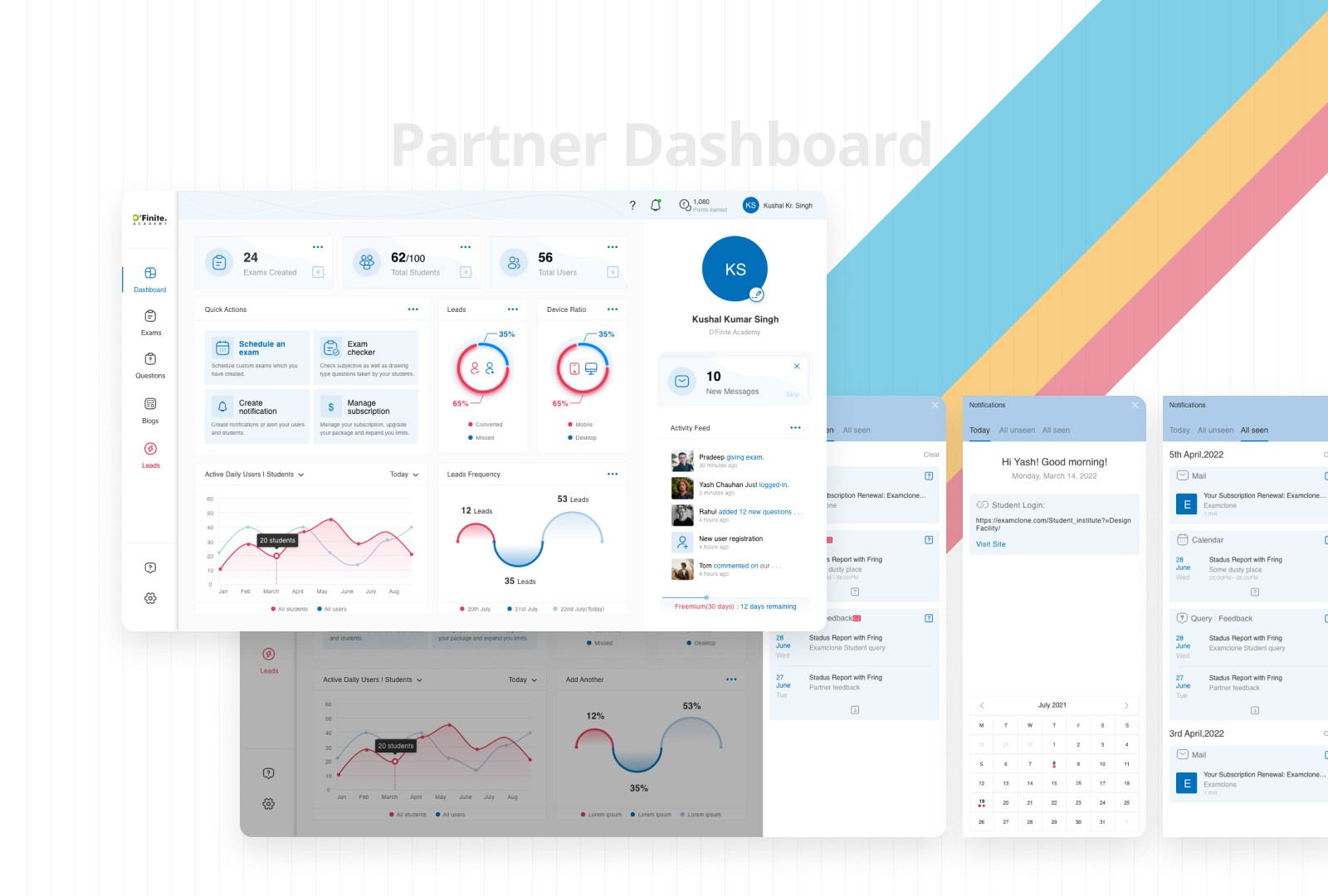 Examclone-Partner Dashboard