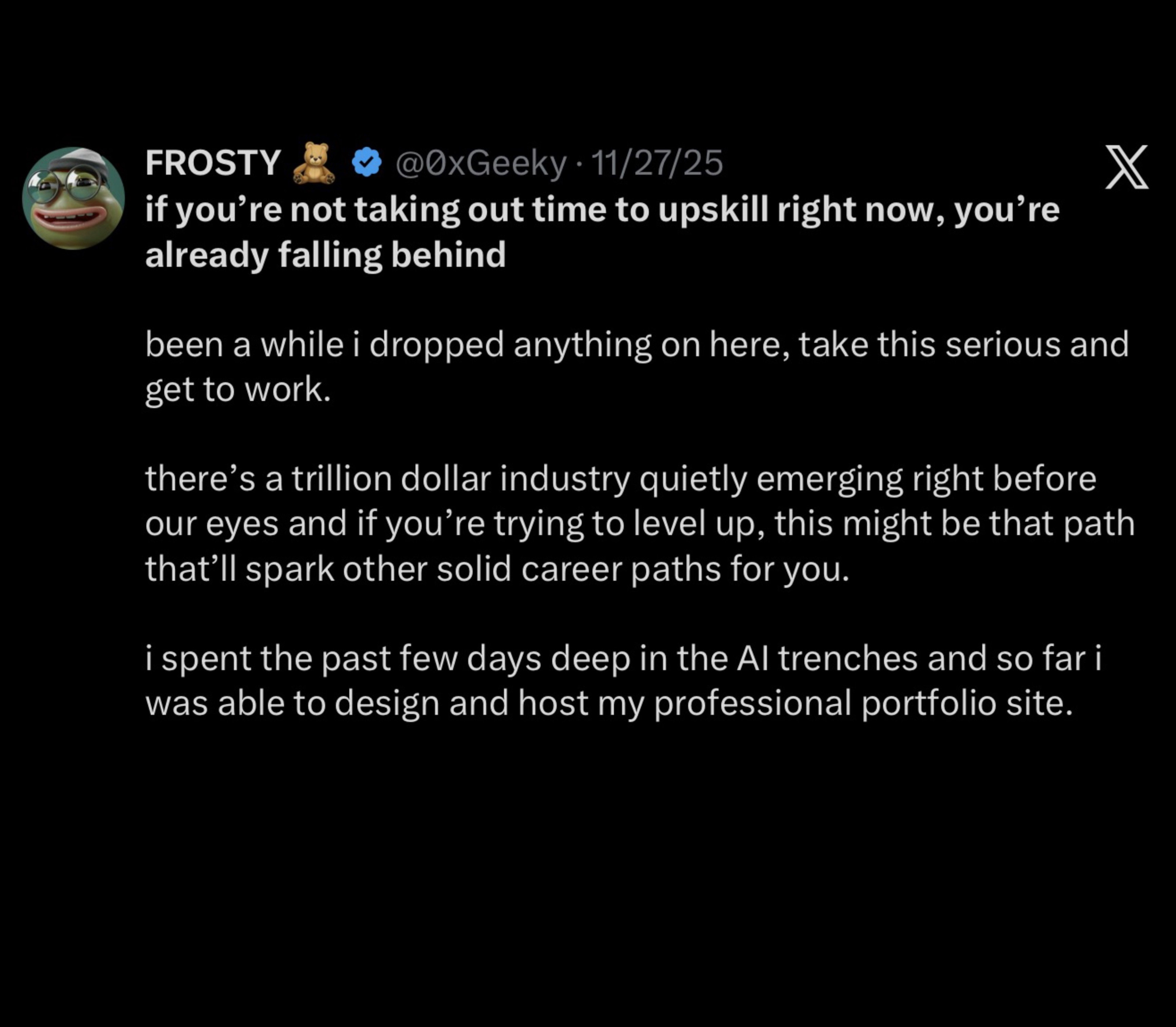 0xGeeky - Upskill: Master AI or Be Outperformed