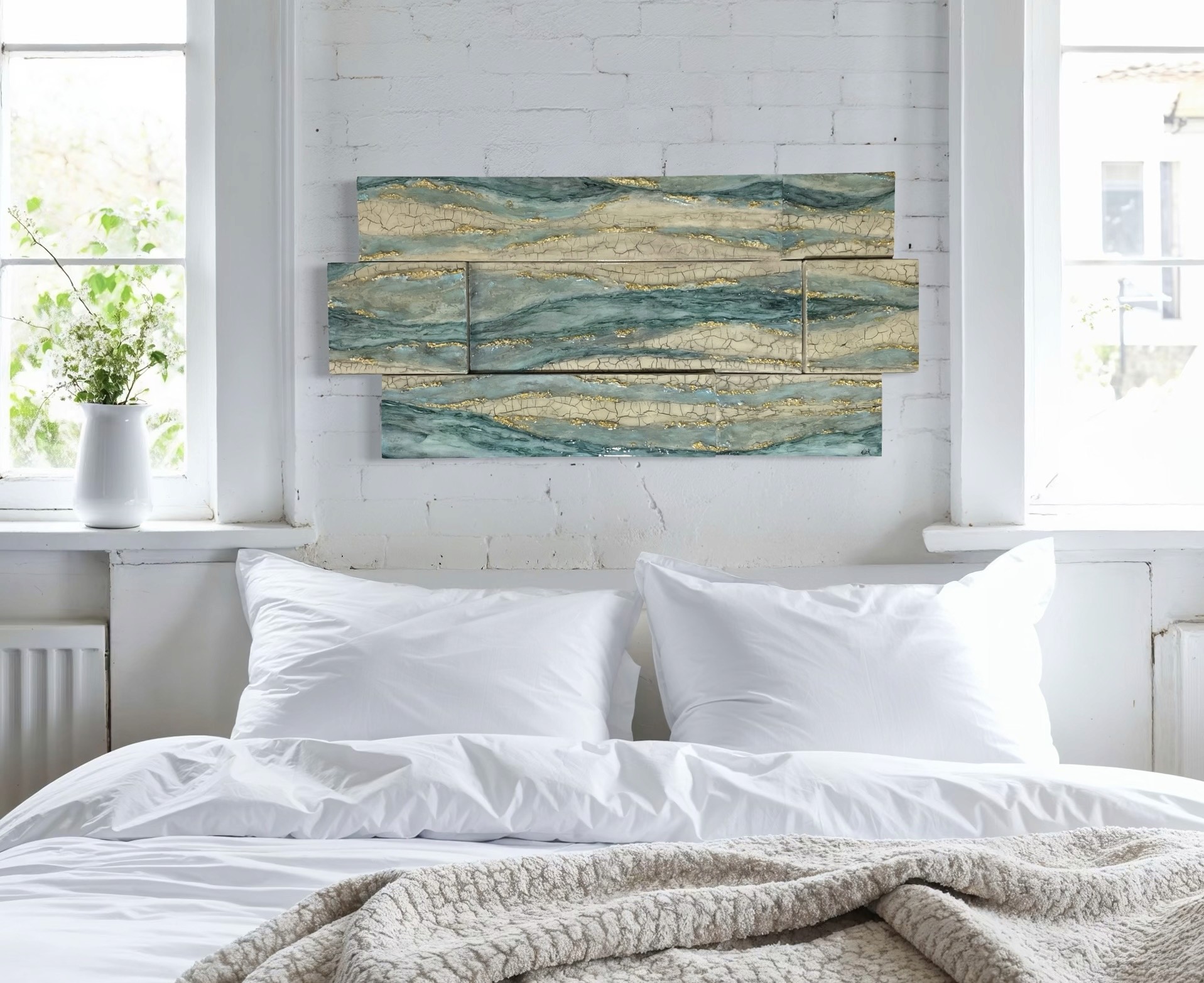 Mozaïque accrocher dans une chambre