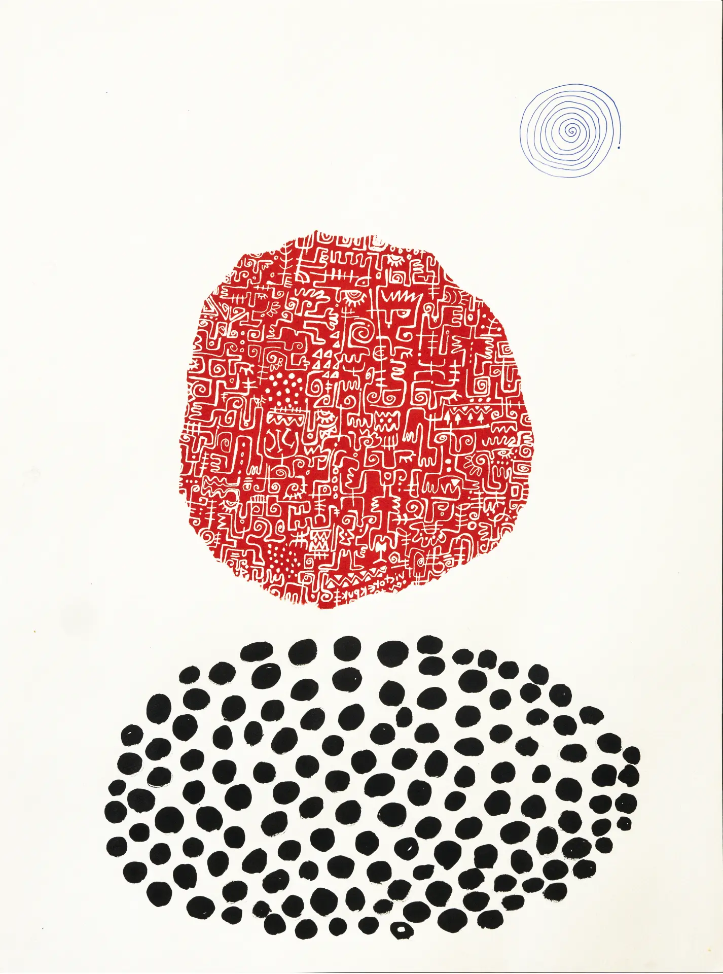 Morning Prayer 2, 2018
Ink on paper
18h x 22w in
45.72h x 55.88w cm