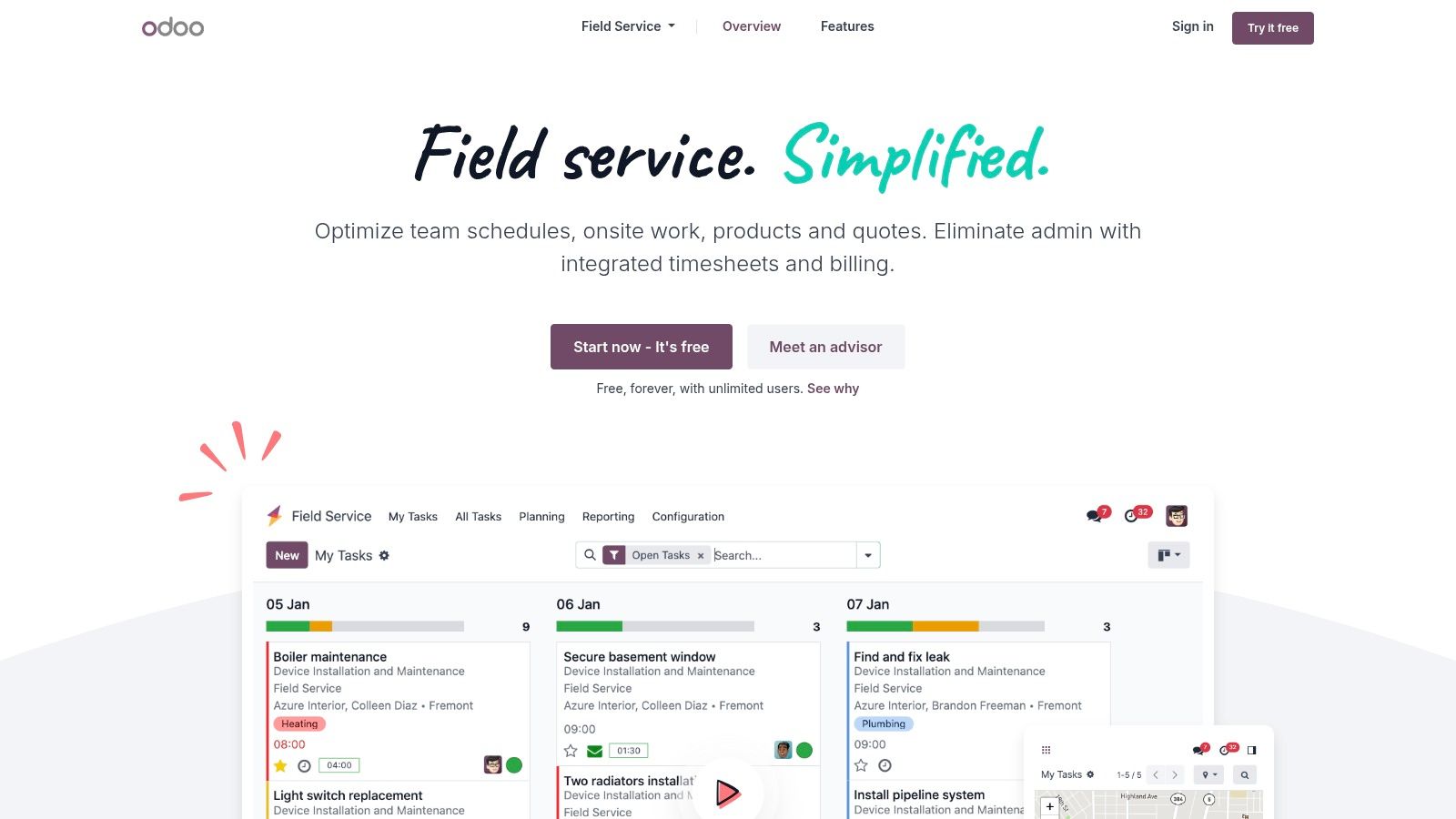 Odoo Field Service