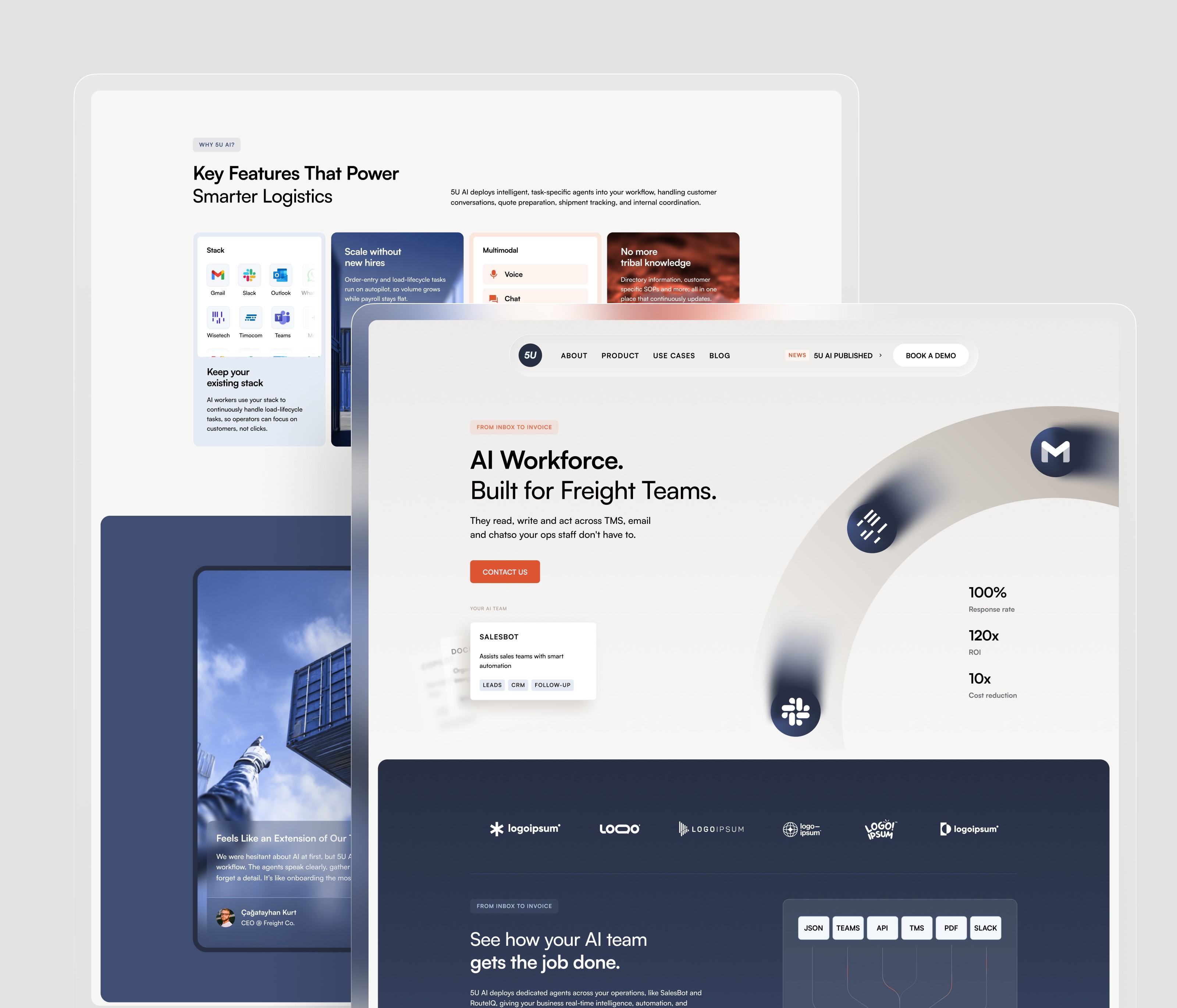 Efficense - B2B SaaS Landing Page design and framer development
