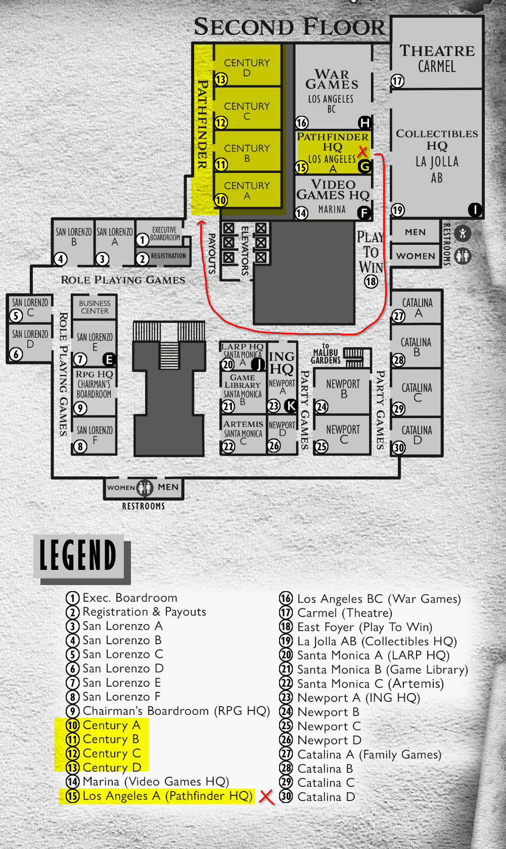map of hilton