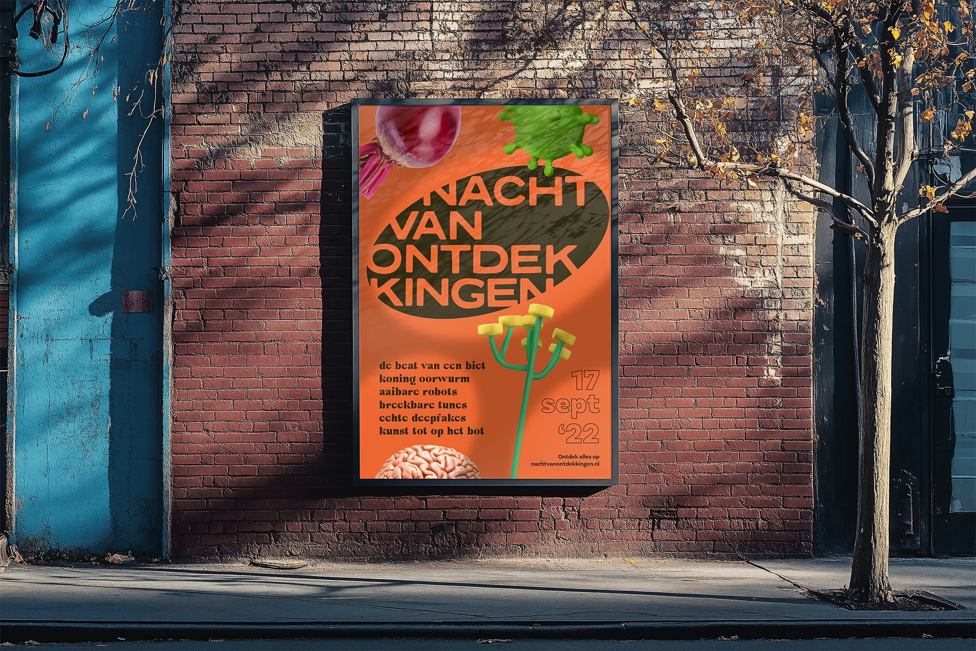 Grafisch ontwerp Nacht van Ontdekkingen poster