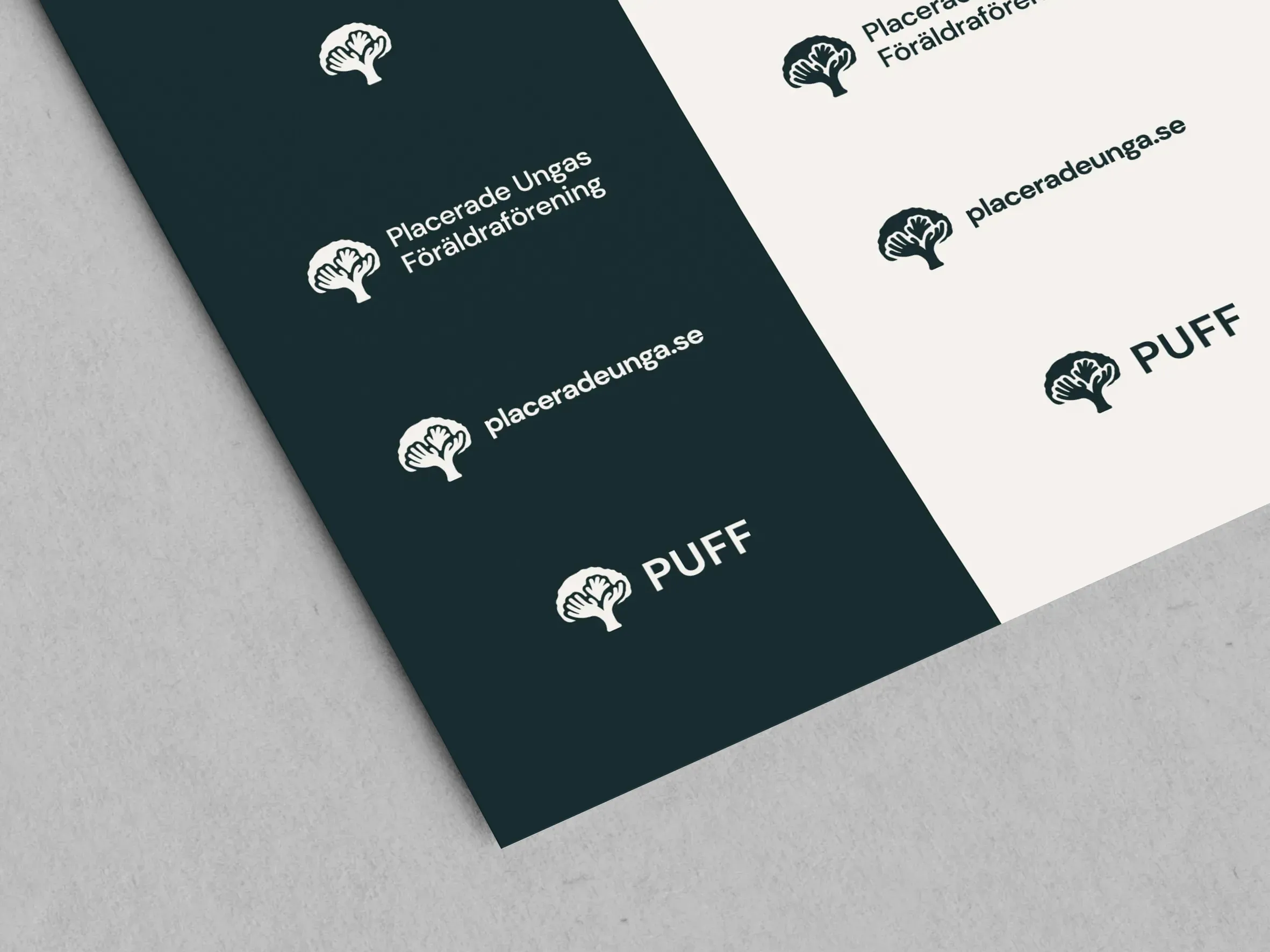 Ett papper med flera logotyper