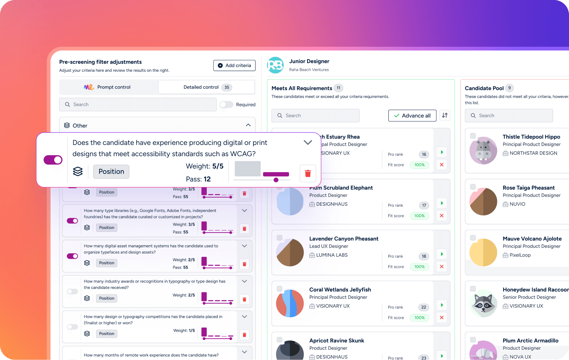 AI powered cadndidate insights and discovery