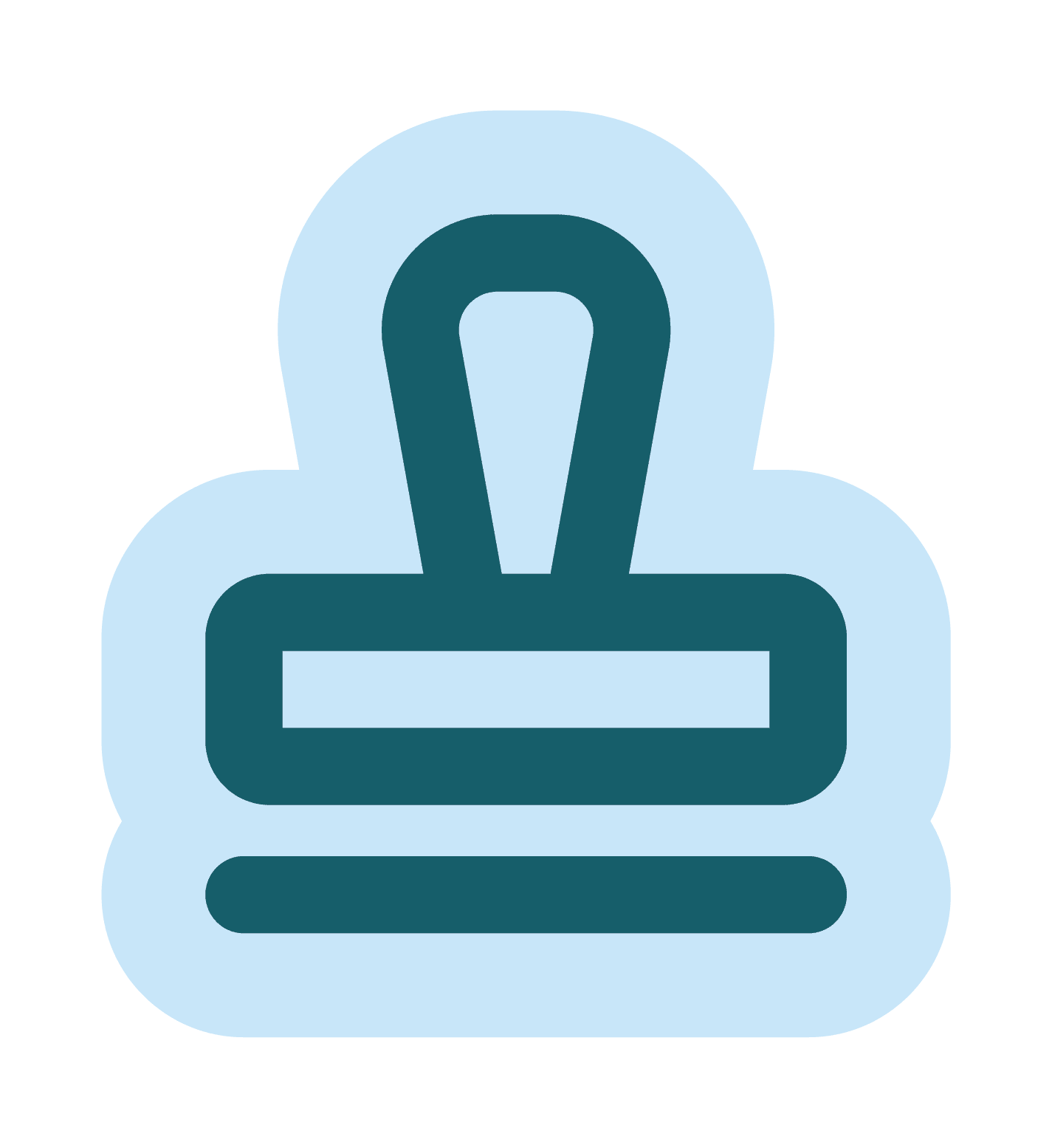 Stamp icon representing custom print and design by Bendigo Graphics