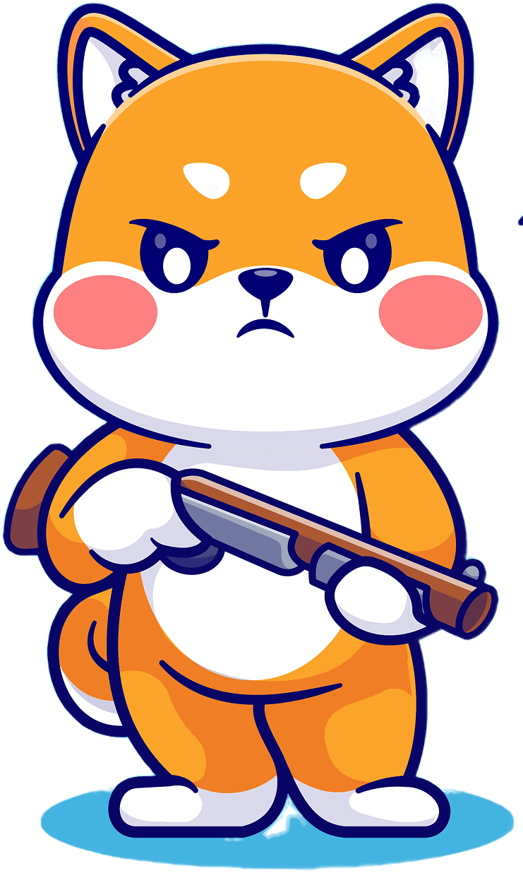 Cat holding a gun