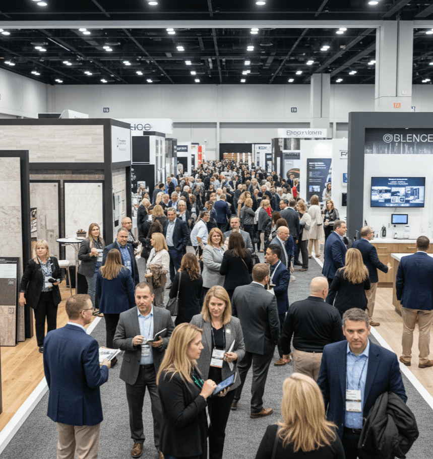 Crowded Orange County Convention Center during Design & Construction Week 2026 in Orlando