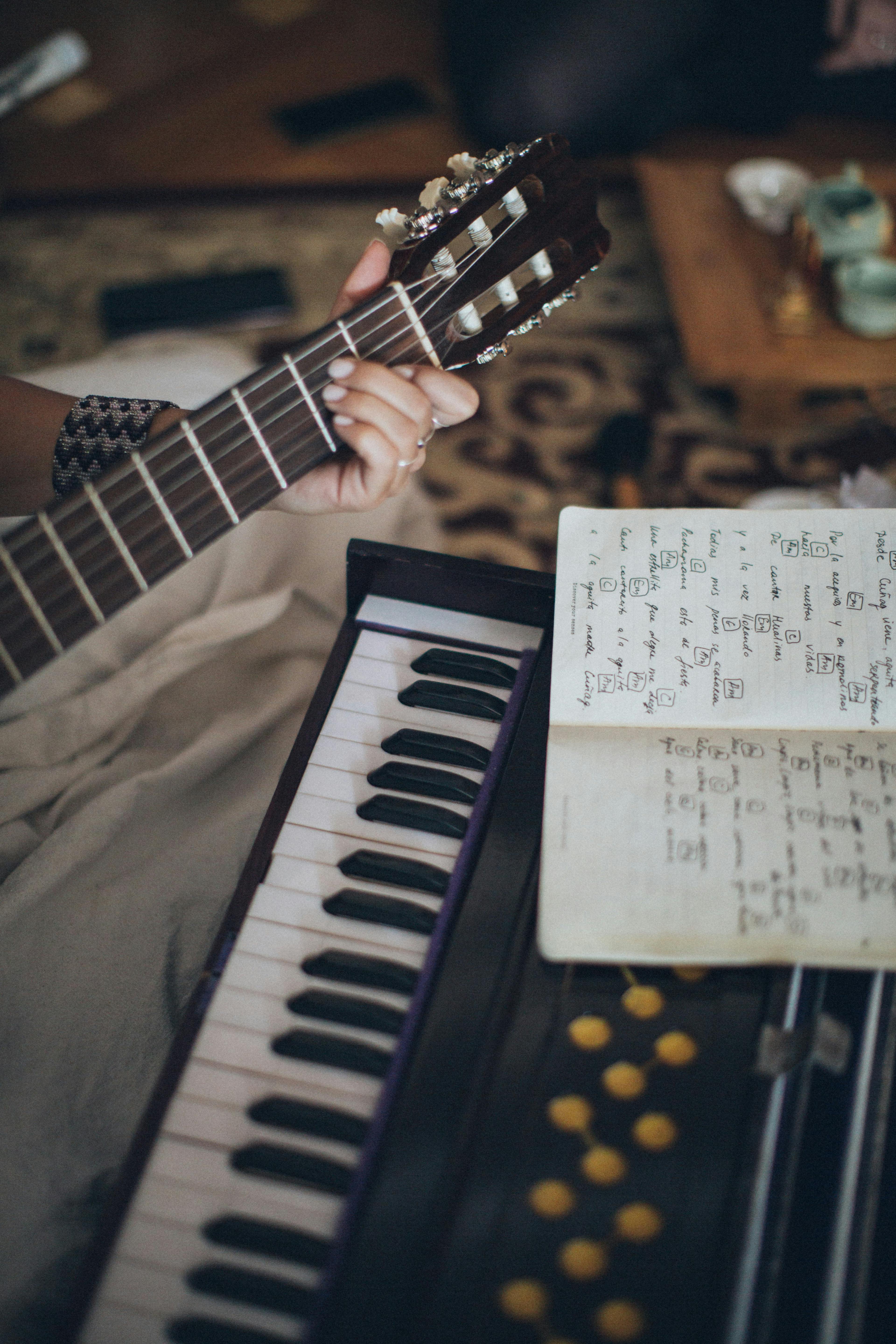 man playing guitar