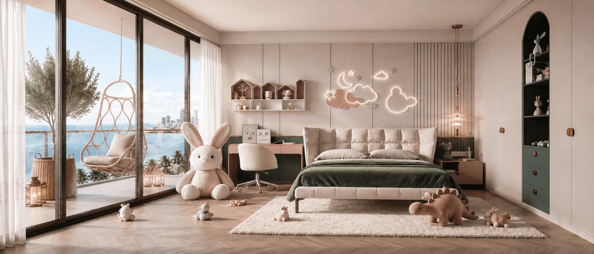 white mattress beside sectional sofa