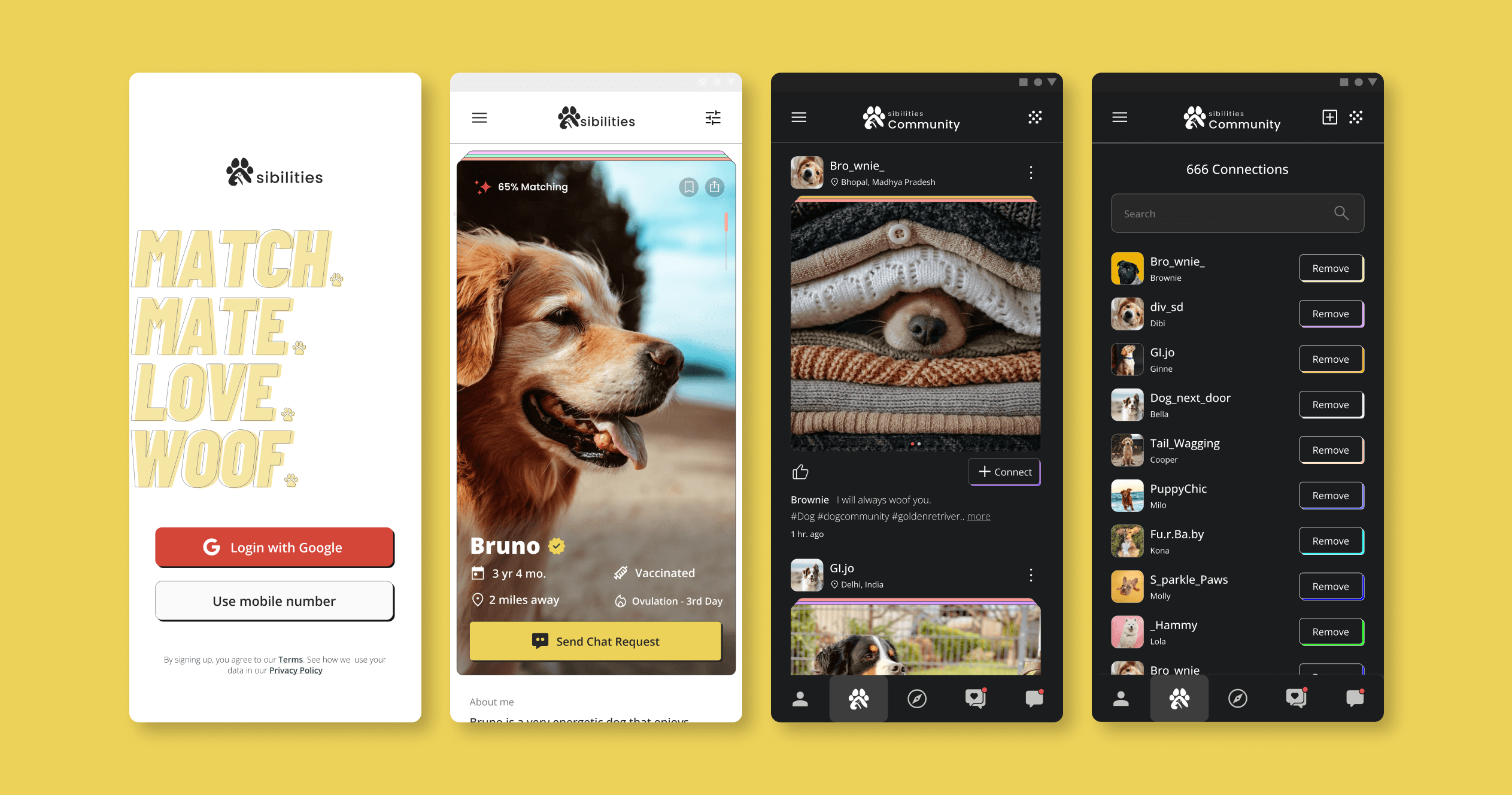 App Screen with open sidebar