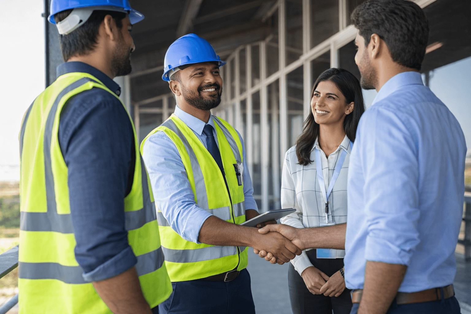 Modern luxury house on a hillside surrounded by trees, featuring large glass windows, a terrace, and a small pool at sunset.