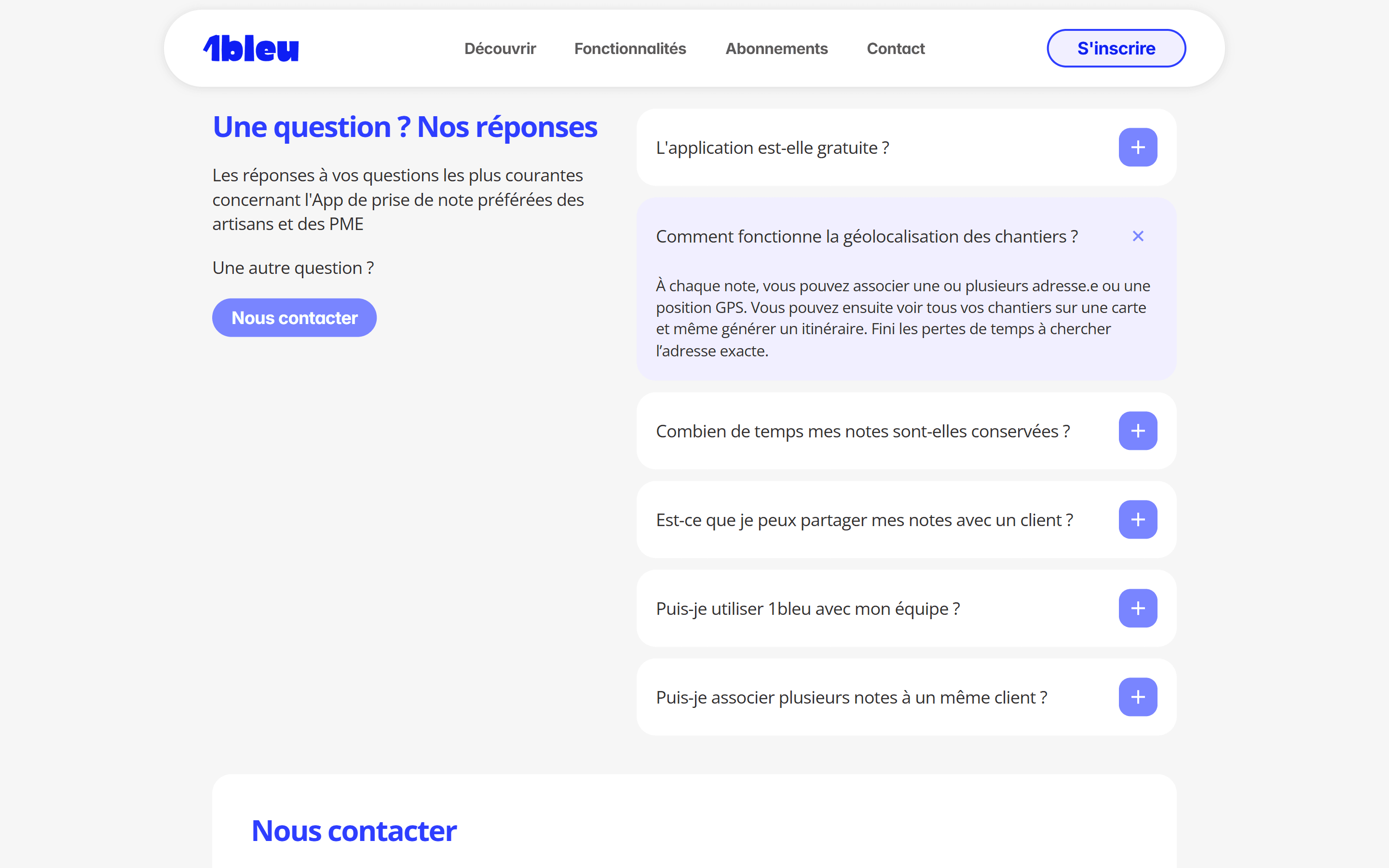 Une FAQ avec un composant déroulant sur mesure