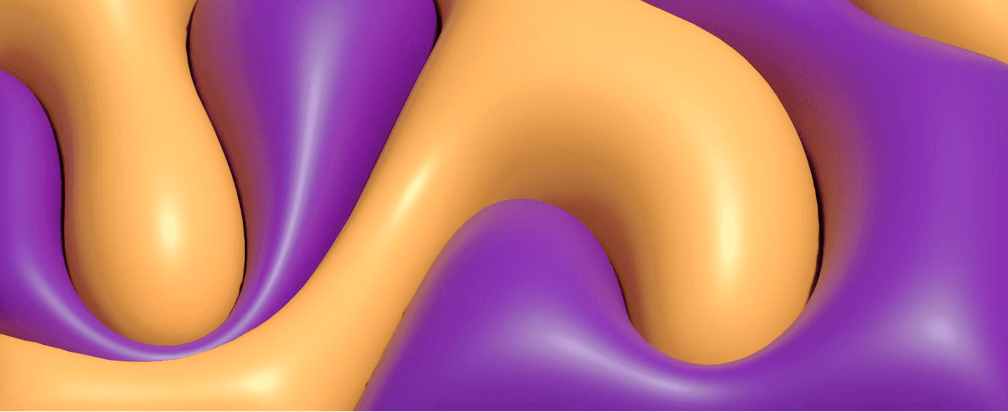Abstract image of inflated shapes