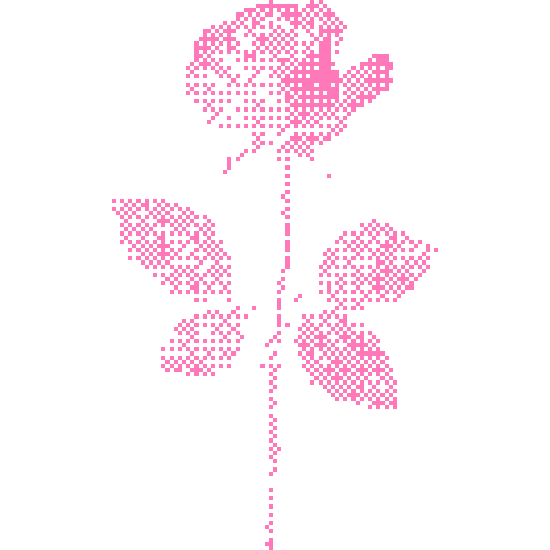 Ein Dekoratives Bild einer Rose in Pixelgrafik