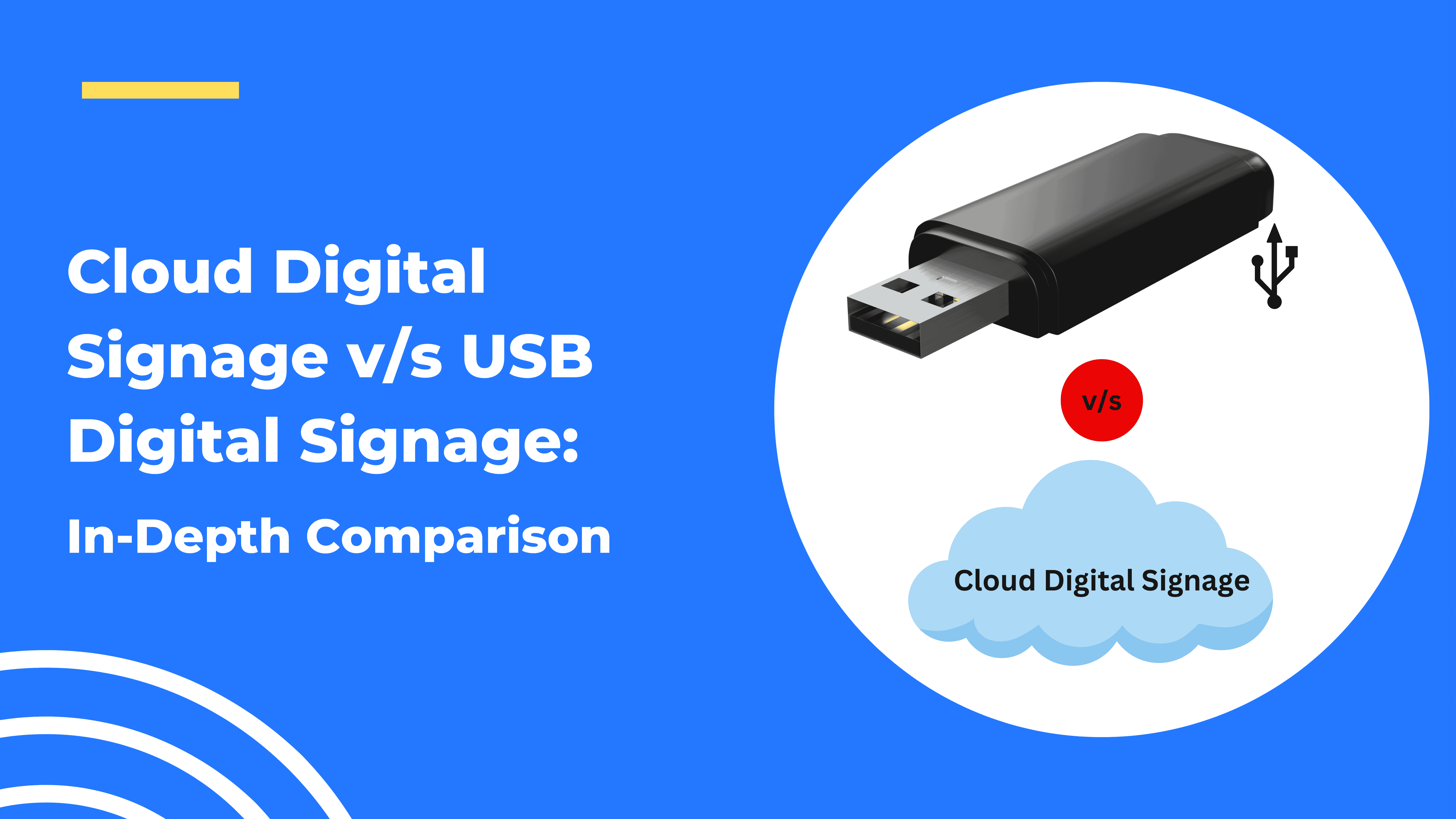 Cloud Digital Signage v/s USB Digital Signage:  In-Depth Comparison - Wilyer