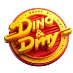 Logotipo da Burger Hamburgueria e Pizzaria com ícone de hambúrguer, representando restaurante casual e delivery.