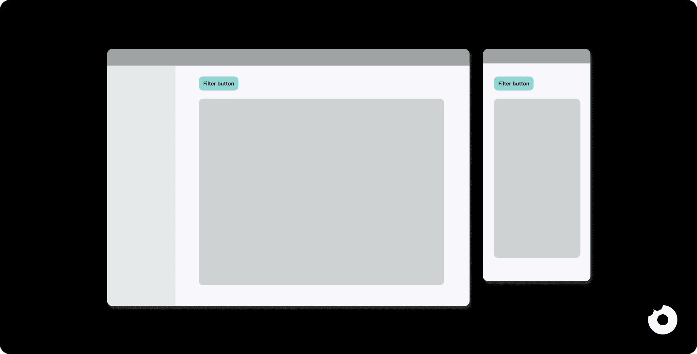 filter button wireframe