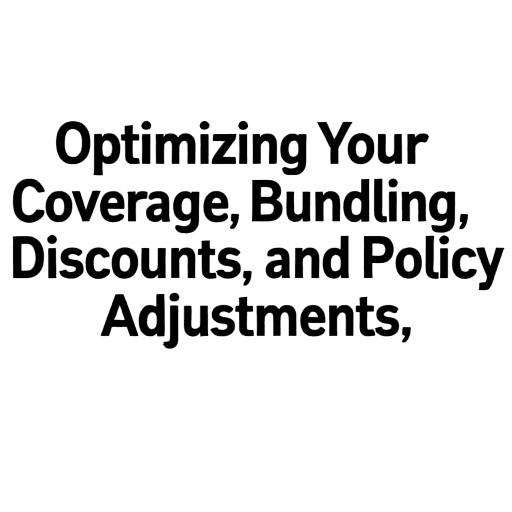 Optimizing Your Coverage: Bundling, Discounts, and Policy Adjustments