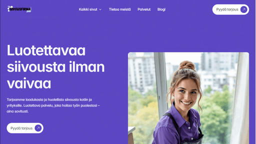 Siivooja työssään kirkkaassa kodissa – ammattimainen kotisiivouspalvelu