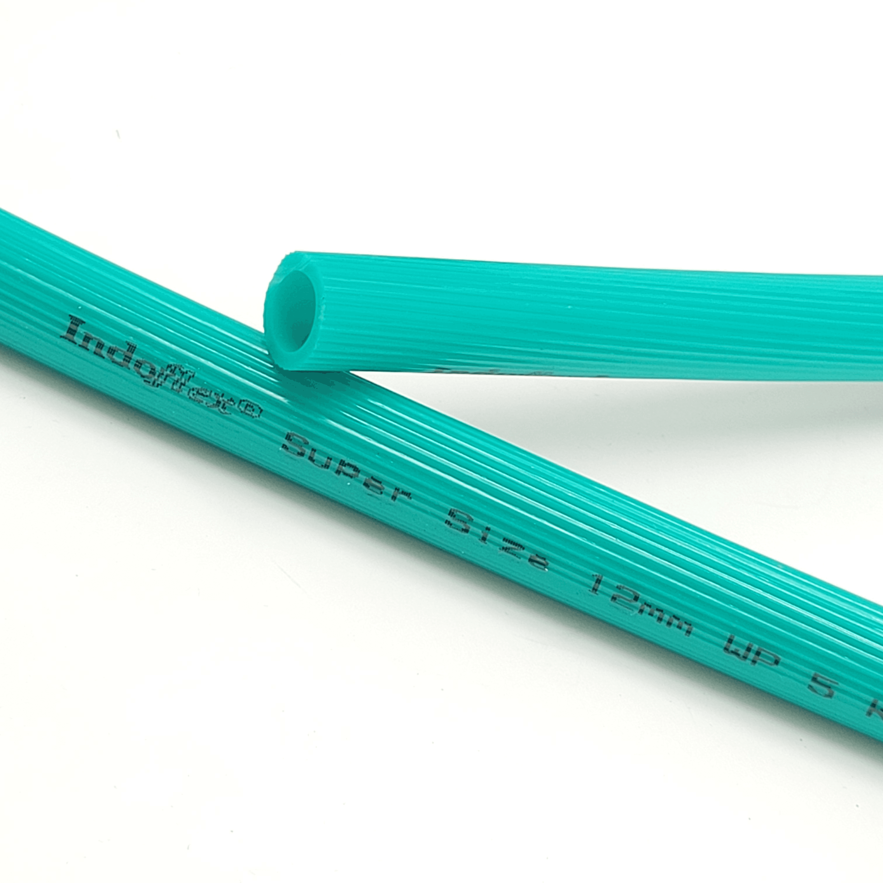 Green PVC Tubes in a composition