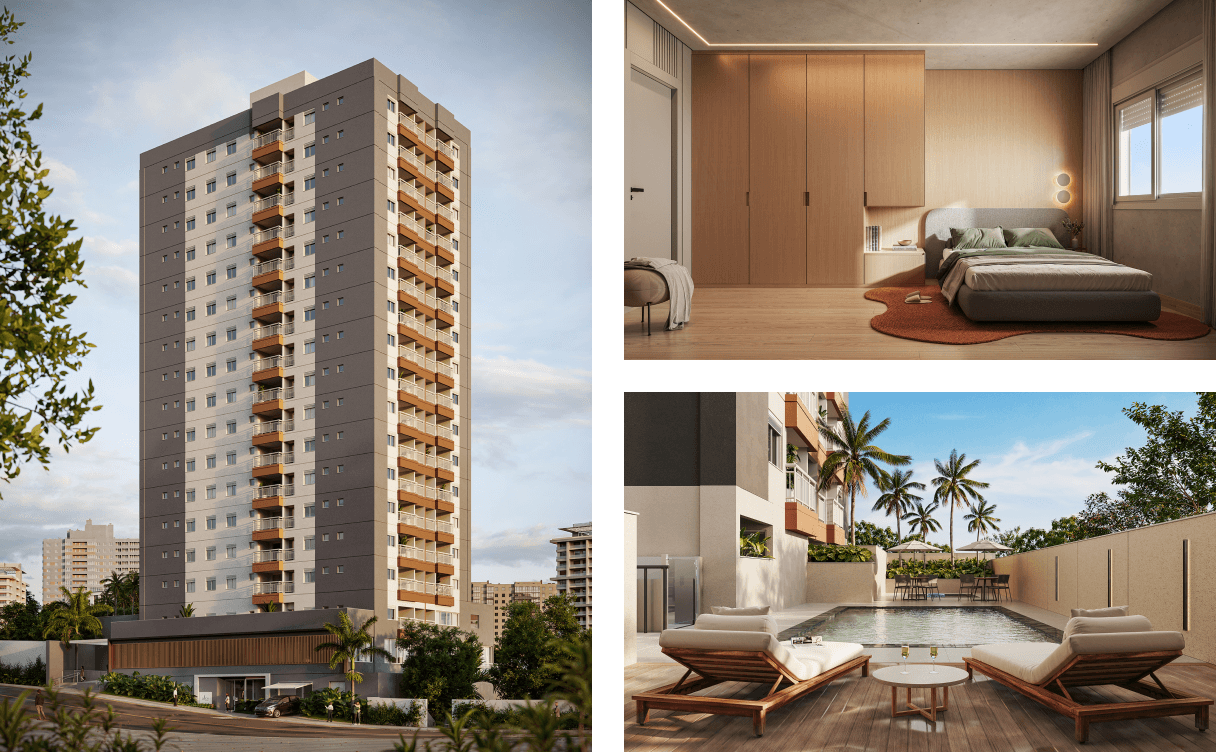 Altos Diadema - Fotos Prédio, Quarto e Piscina