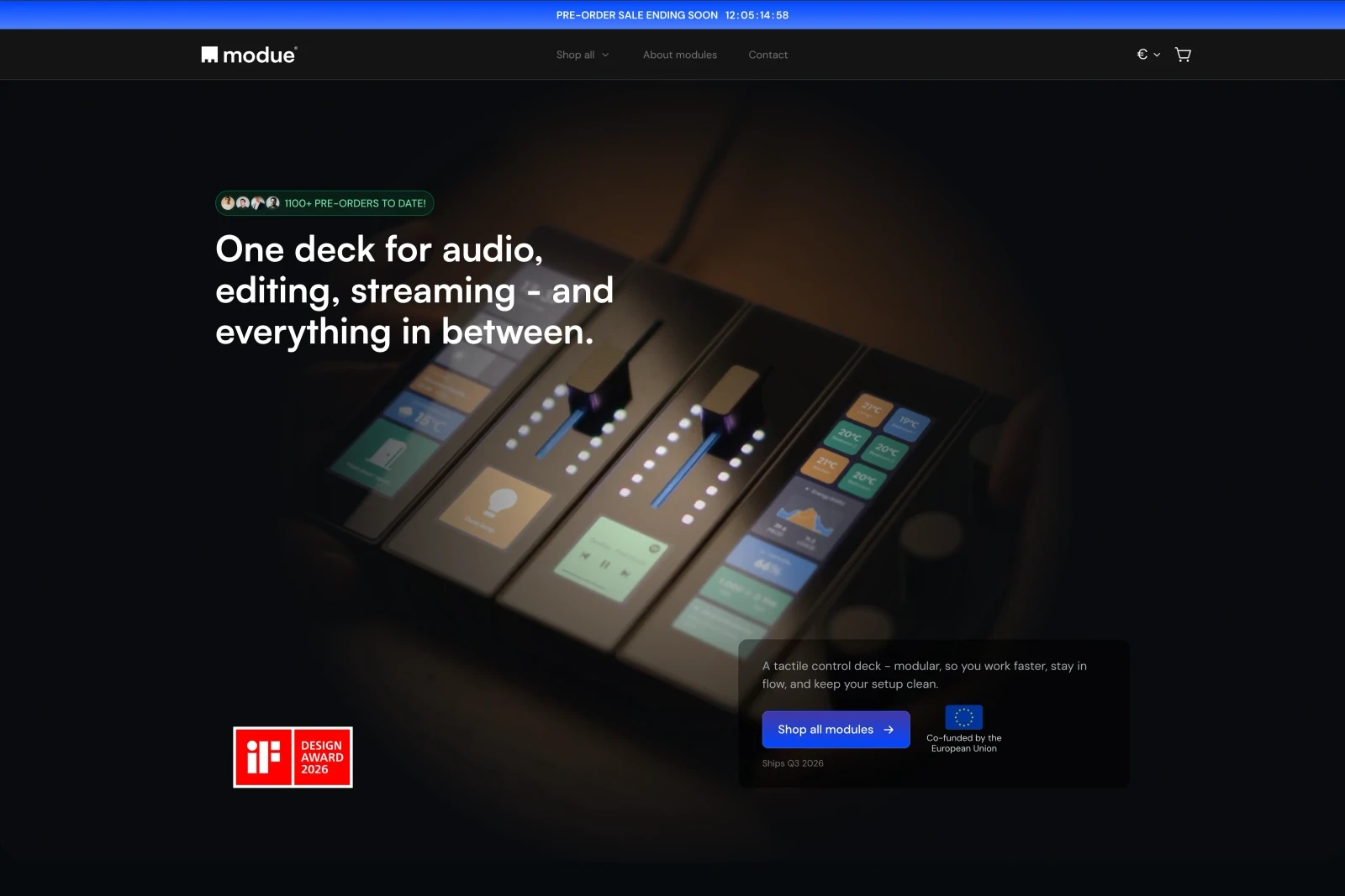 modue modular control deck website