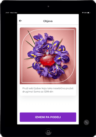 Modern black record player on desk