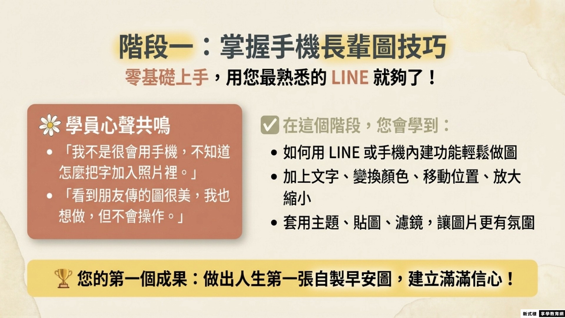 帶長輩用手機創作LINE圖-手機技巧