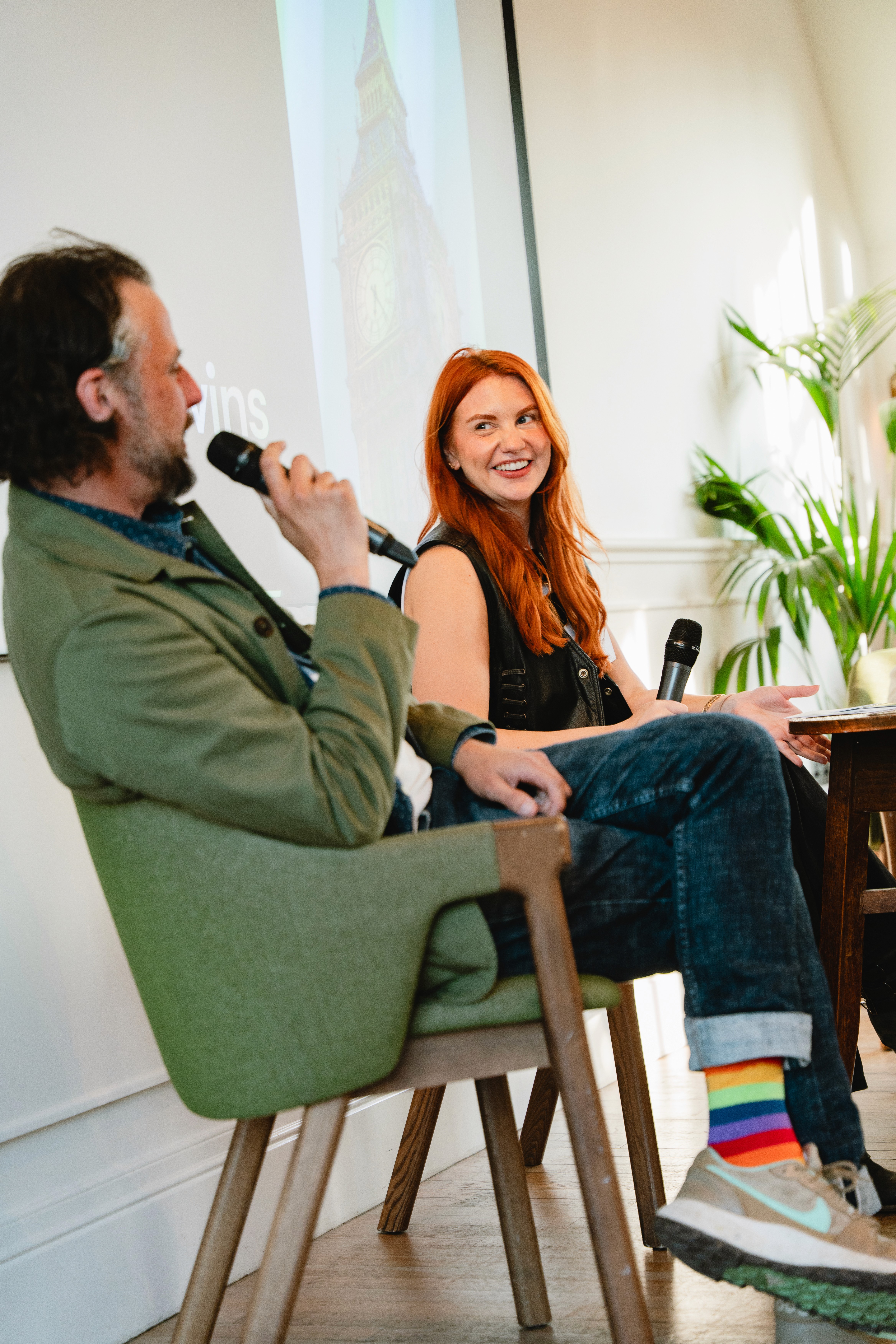 Kate Morgan speaking at an event